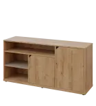 KU2-15DN3 P skříňka nízká 2-dveřová, nika, 740x1522x400, provedení pravé, korpus a dvířka dub lite/p